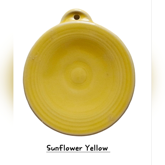 Fiesta Blank Ornament Mini-Plate Sunflower Yellow New without Tags - Picture 1 of 3